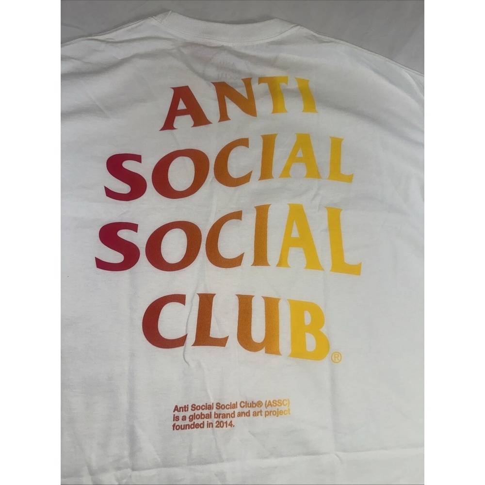 Anti Social Social Club T Shirt XL Red/ Orange/ Yellow - Picture 6 of 8